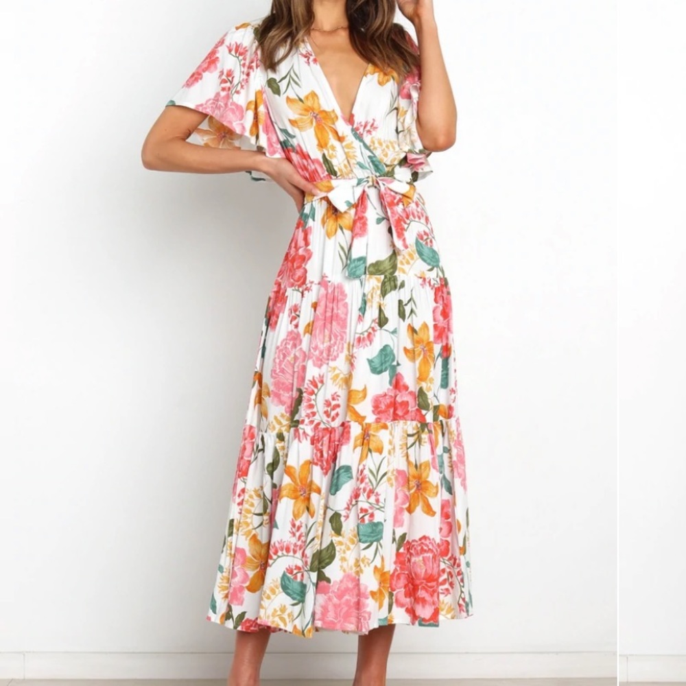 Petal & Pup Barker Dress - White Floral